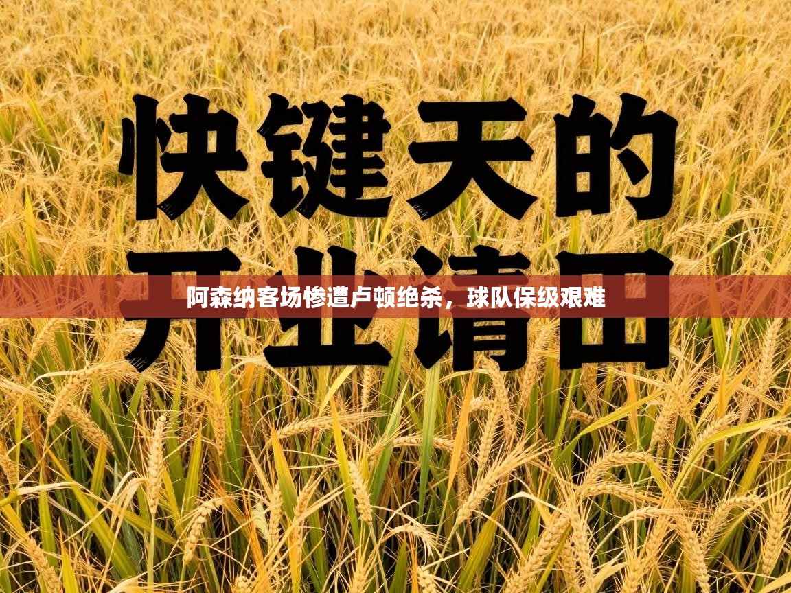 阿森纳客场惨遭卢顿绝杀，球队保级艰难  第2张